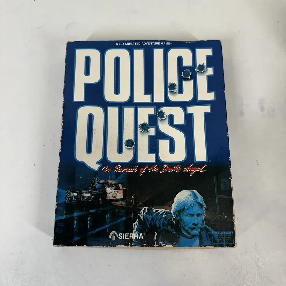 Police Quest Pursuit of Death Angel (PC, US) Adventure Sierra Big Box NO DISCS